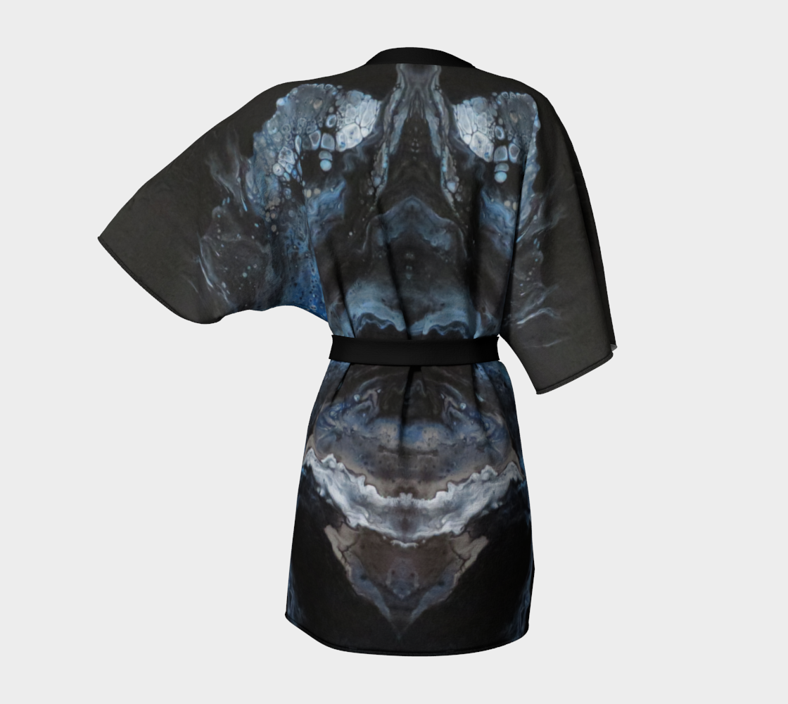 Aperçu de Les eaux déchainées - Kimono peignoir #4