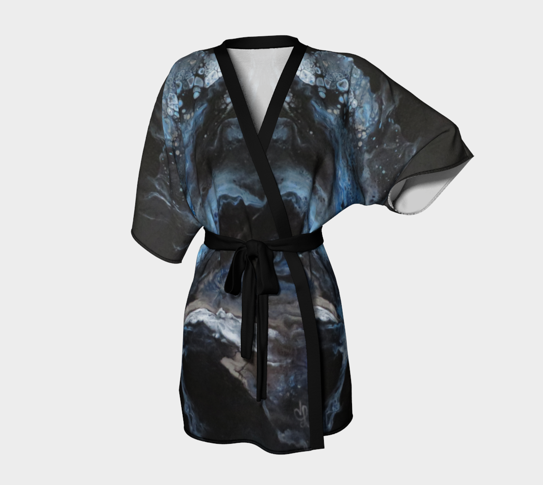 Aperçu de Les eaux déchainées - Kimono peignoir #1