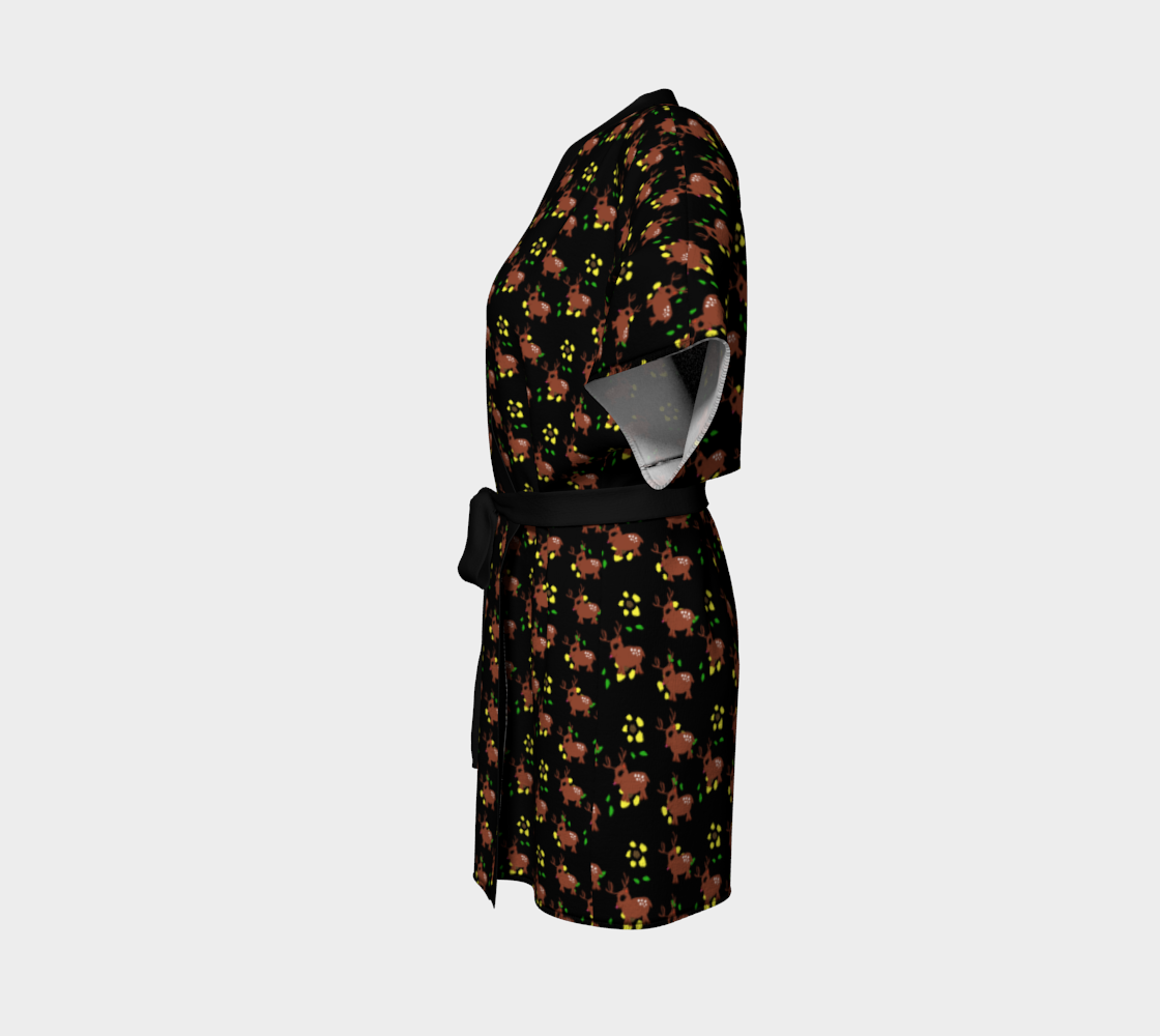 Aperçu de cute deer pattern black #2