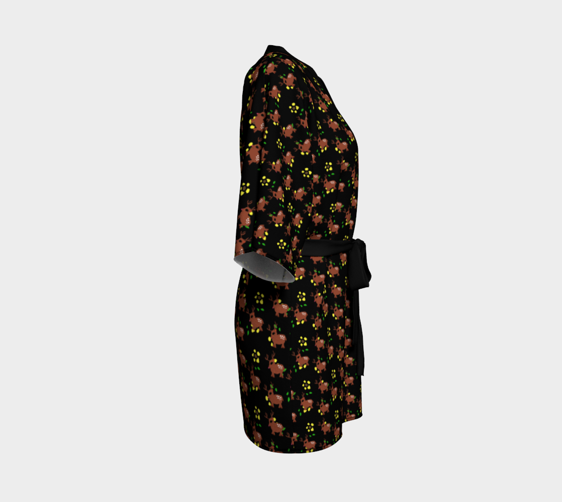 Aperçu de cute deer pattern black #3