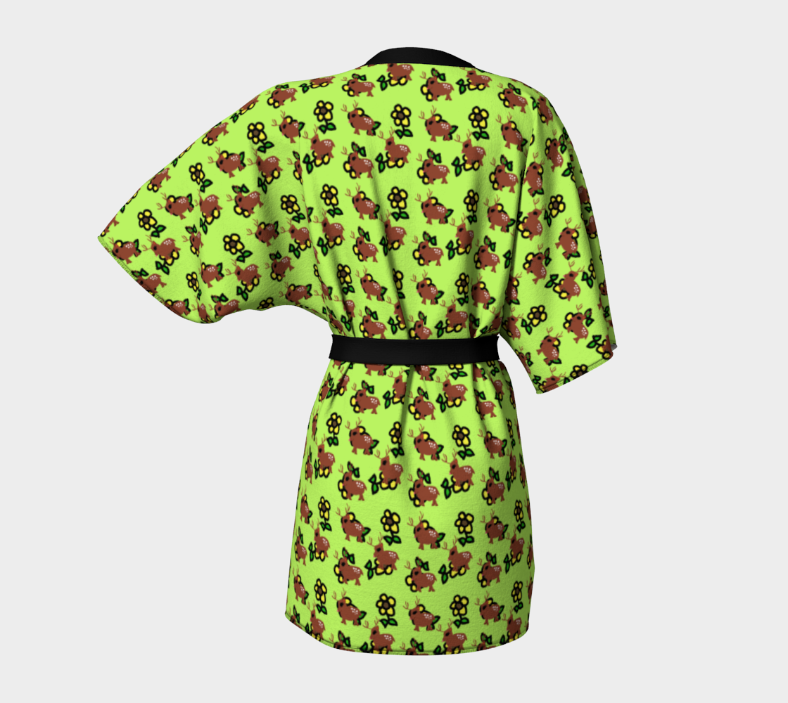 Aperçu de cute deer pattern green #4