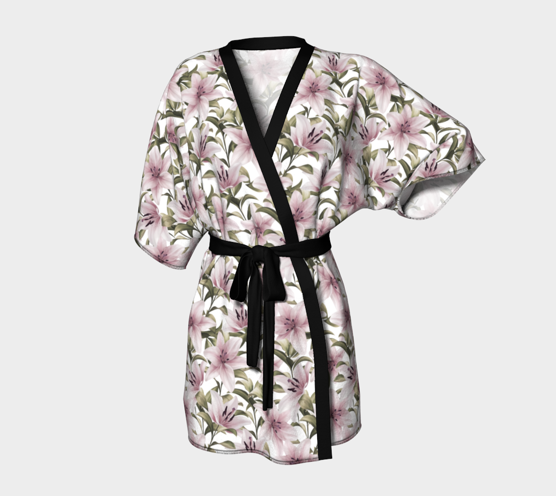 Lily flowers. Floral pattern preview