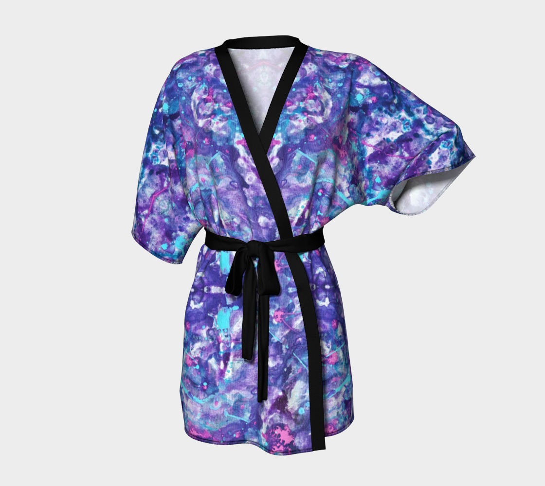 Lavender Splatter II Kimono Robe preview