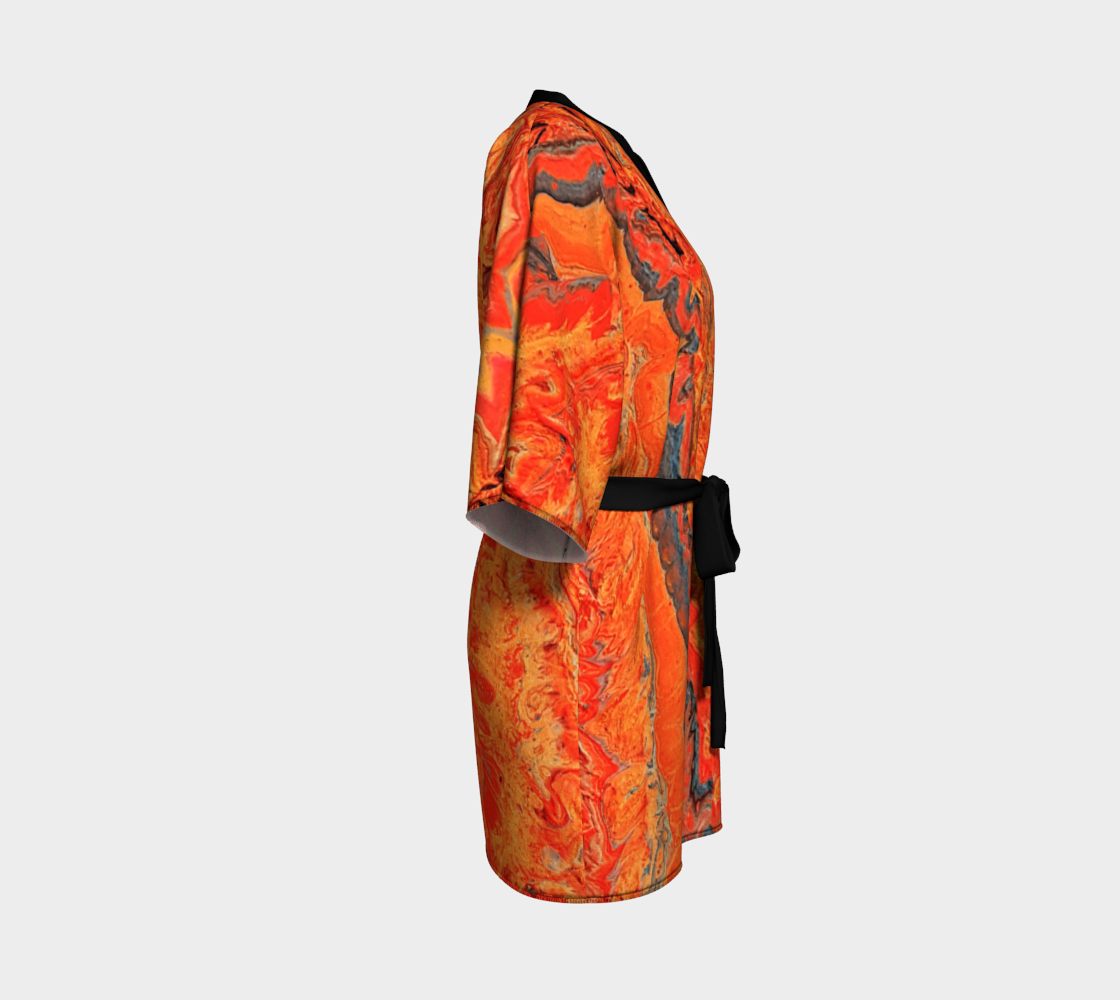 Orange Ravine Kimono Robe thumbnail #4