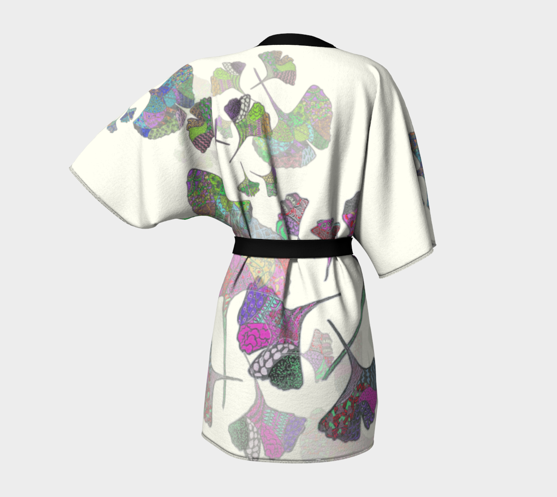 Gingko Leaf Kimono Robe thumbnail #5
