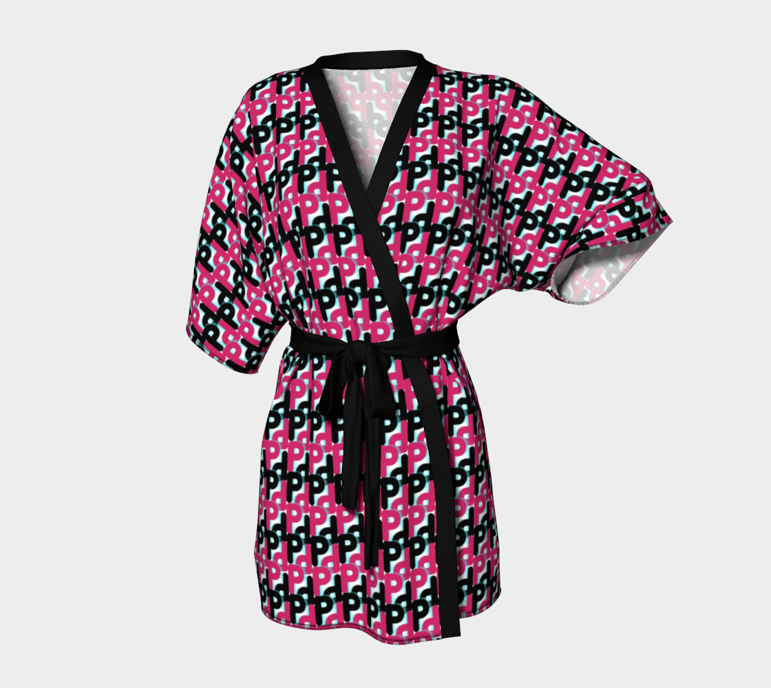 Vintage Pink Chain Kimono Robe preview