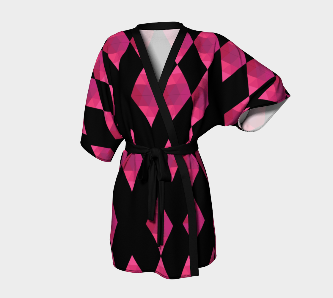 Classic Pink Diamond Kimono Robe preview