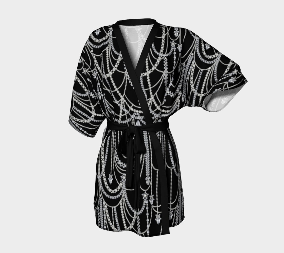 Aperçu de Diamond Chandelier Kimono Black