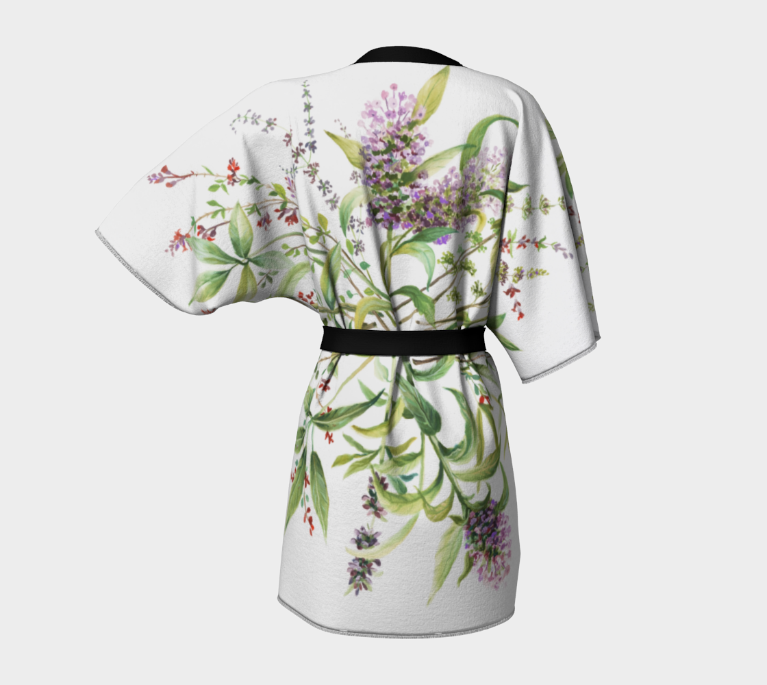 Botanical 1 Kimono Robe preview #4