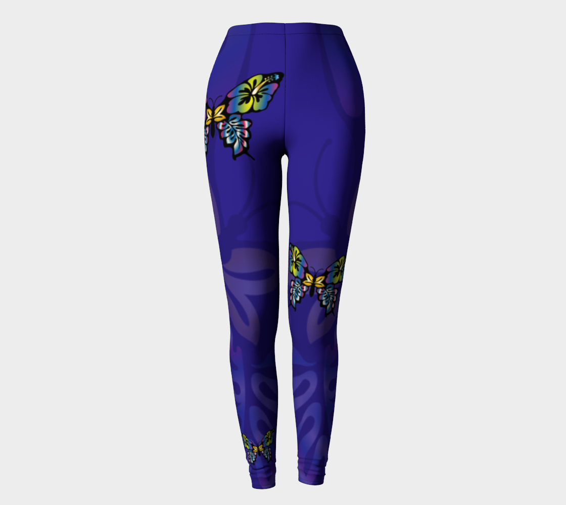 Hibiscus Butterfly Leggings preview