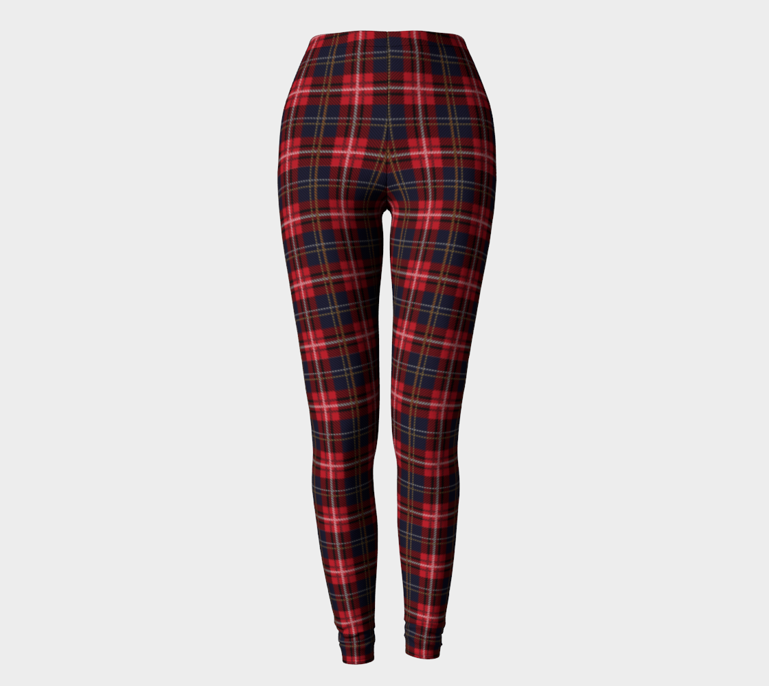 Blue And Red Plaid Leggings preview