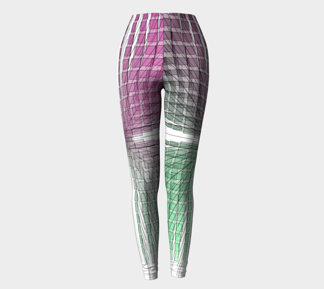 Green Red Ombre flow leggings preview