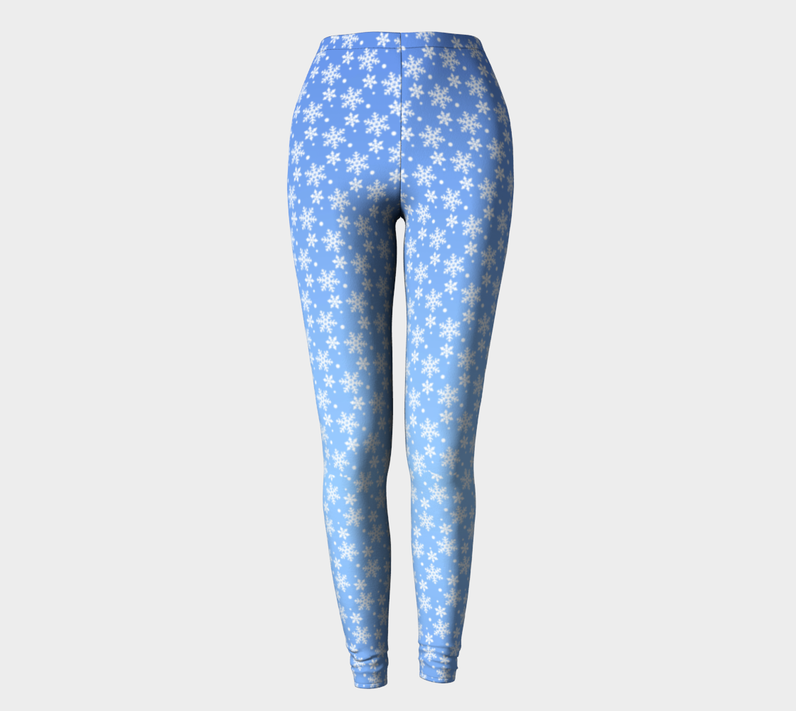Holiday Leggings Snowflake Stretchy Pants preview