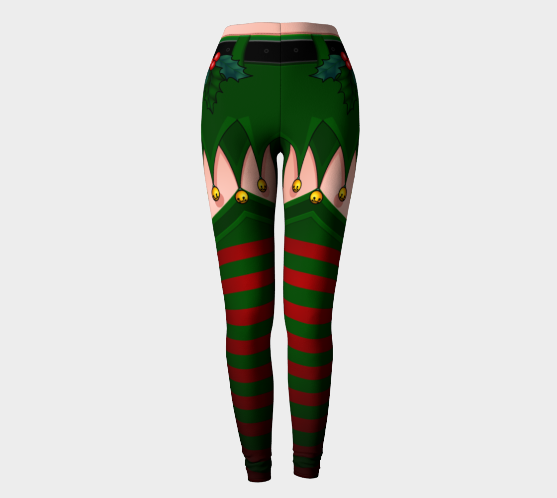 Sexy Elf Leggings Christmas Elf Stretchy Pants preview