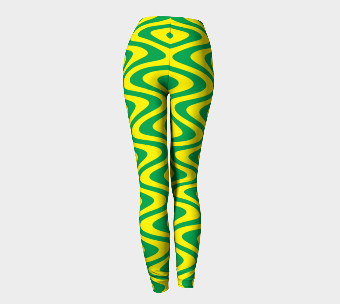 green and yellow leggings