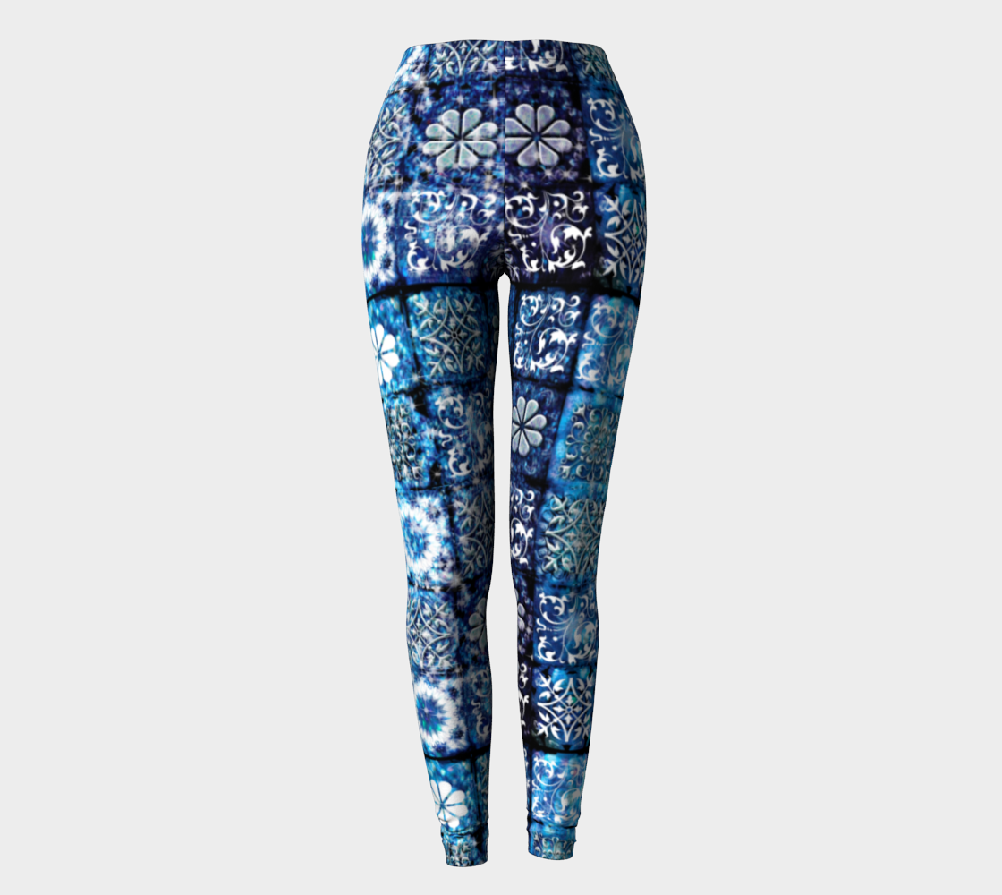 Blue Ice Crystals Leggings preview
