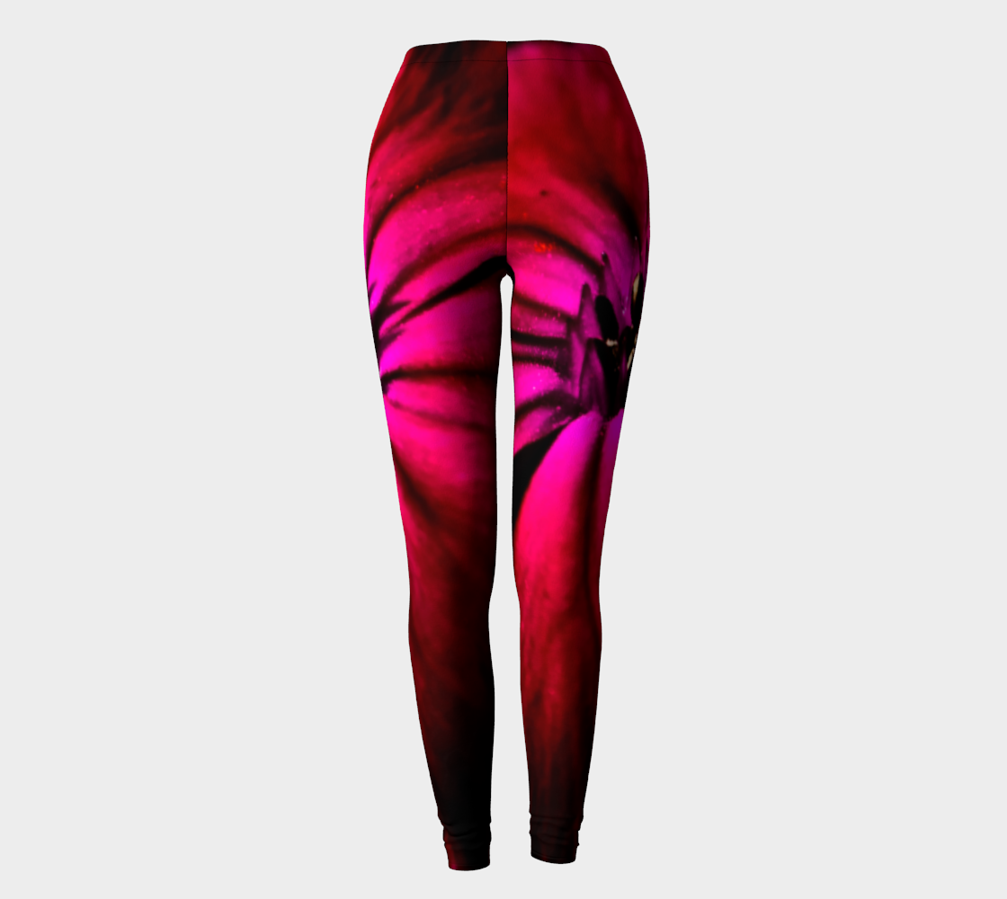 Purple Wild Flower Leggings preview #2