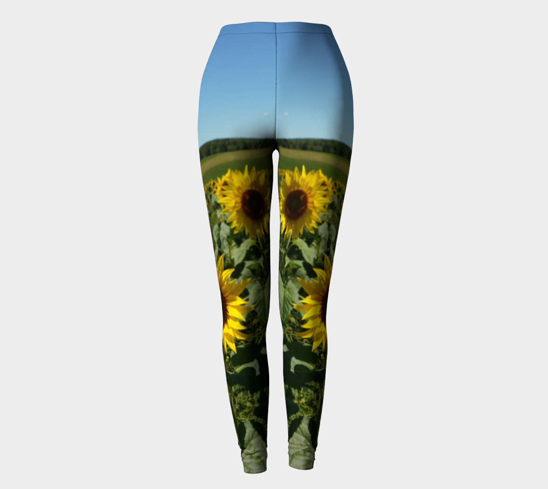Blue Sky Sunflower Leggings preview