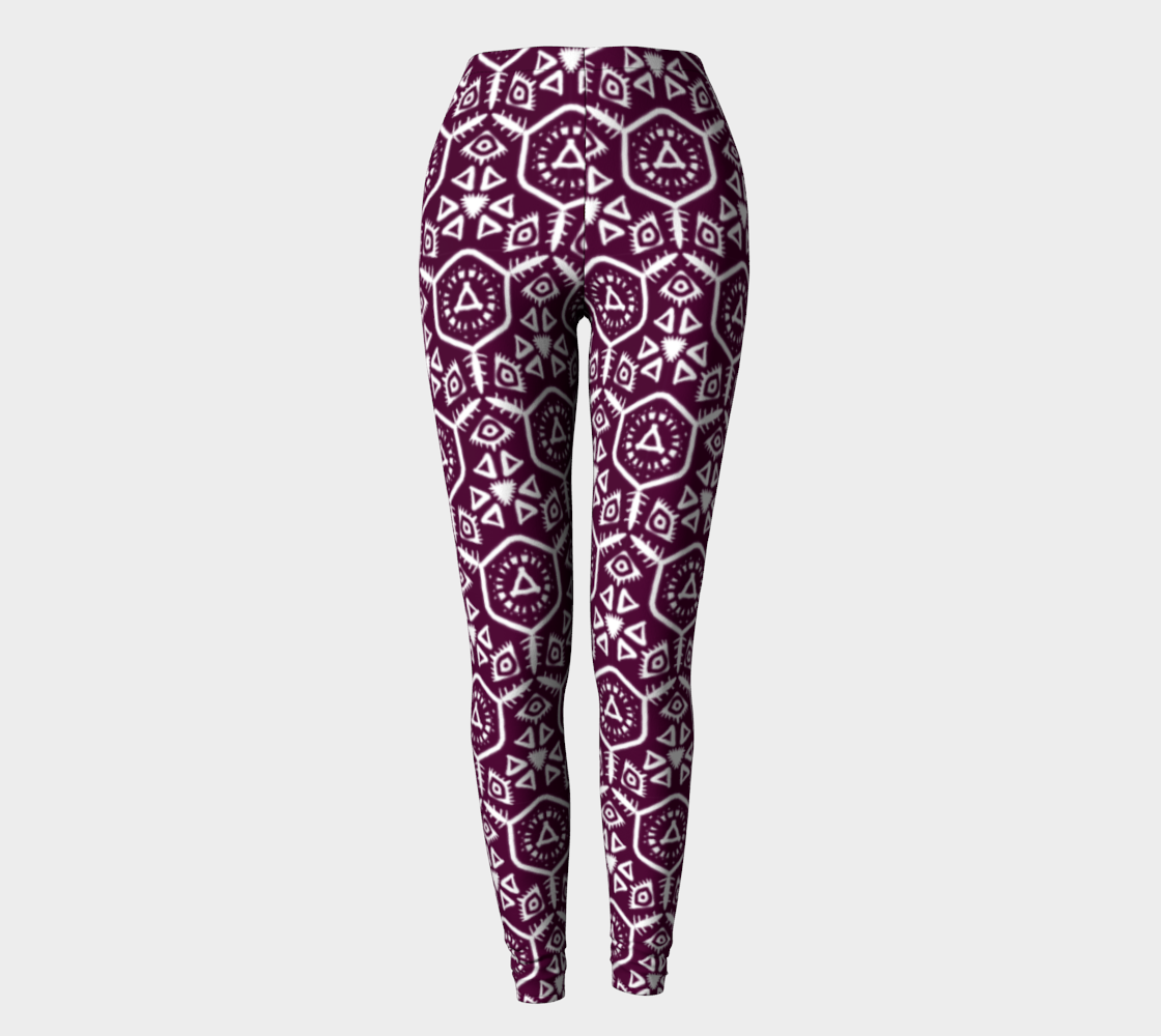 Maroon White Hexagon Pattern preview