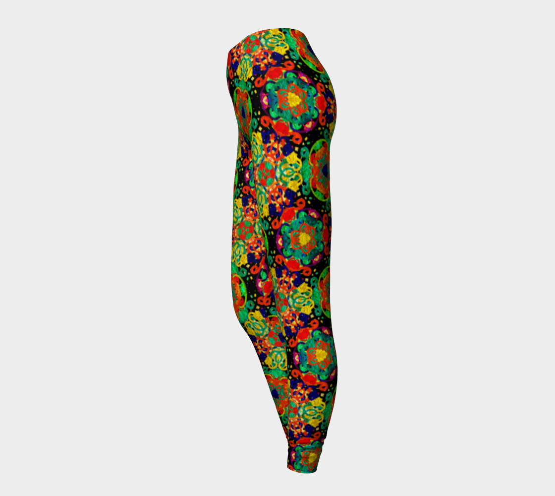 Festive Colorful Crinkle Foil Mandala Pattern preview #3