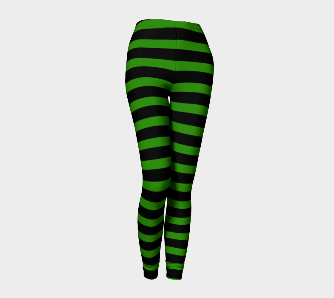 Green and Black Horizontal Striped preview #1