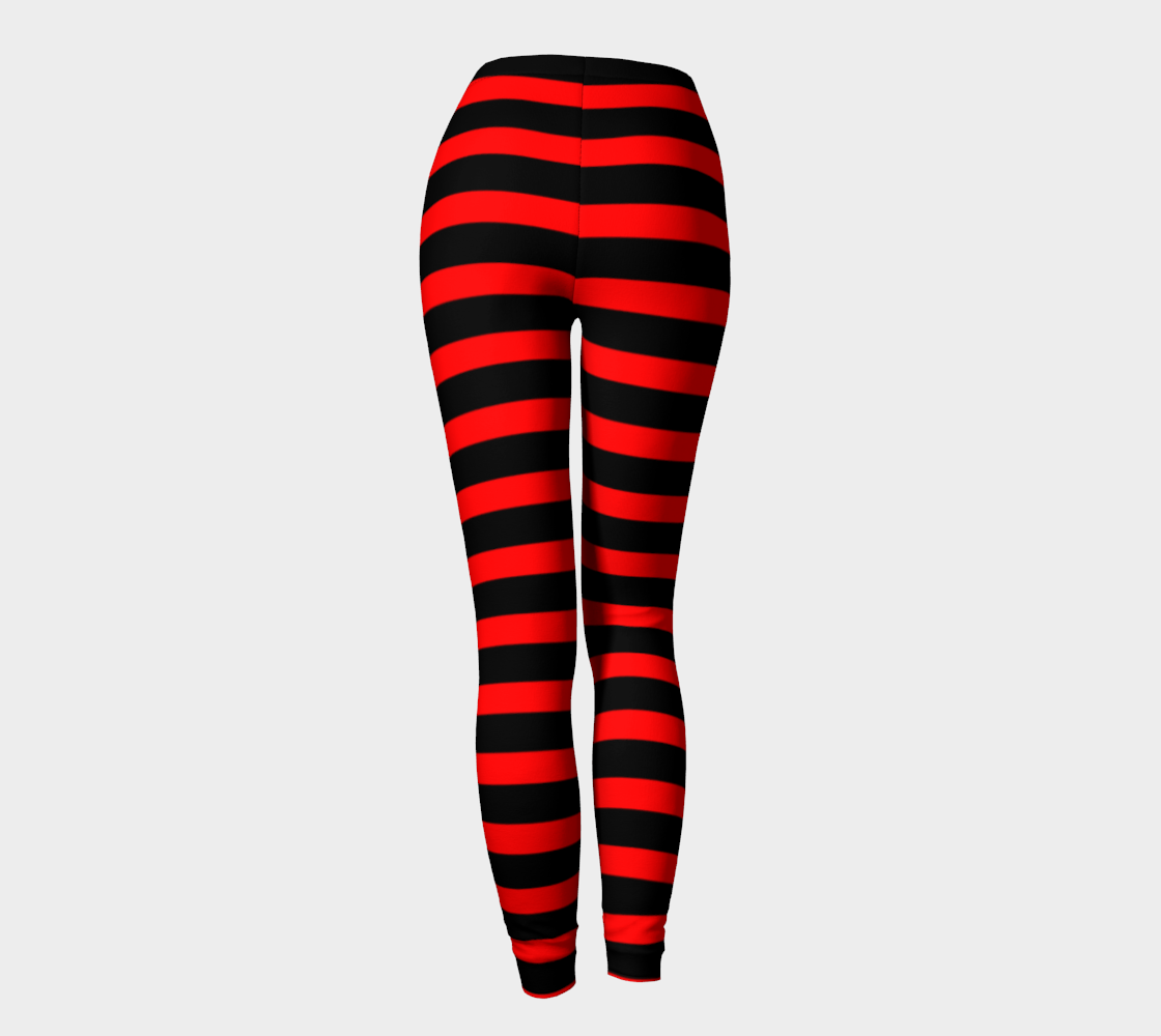 Red and Black Horizontal Striped preview #4