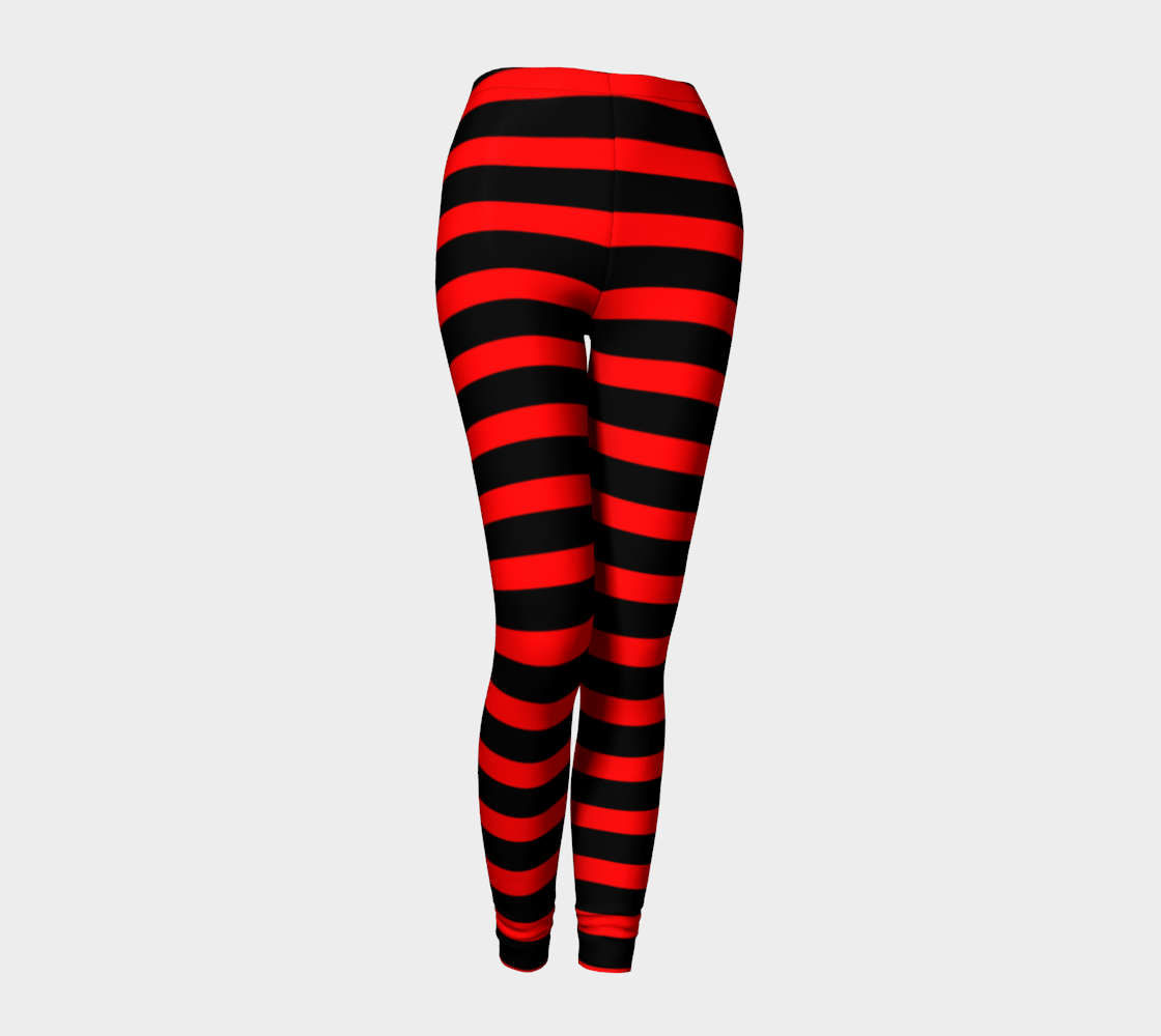Red and Black Horizontal Striped preview #1