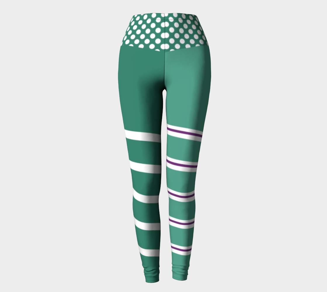 Canada Leggings - Vanellope Halloween Costume With Polka Dot preview