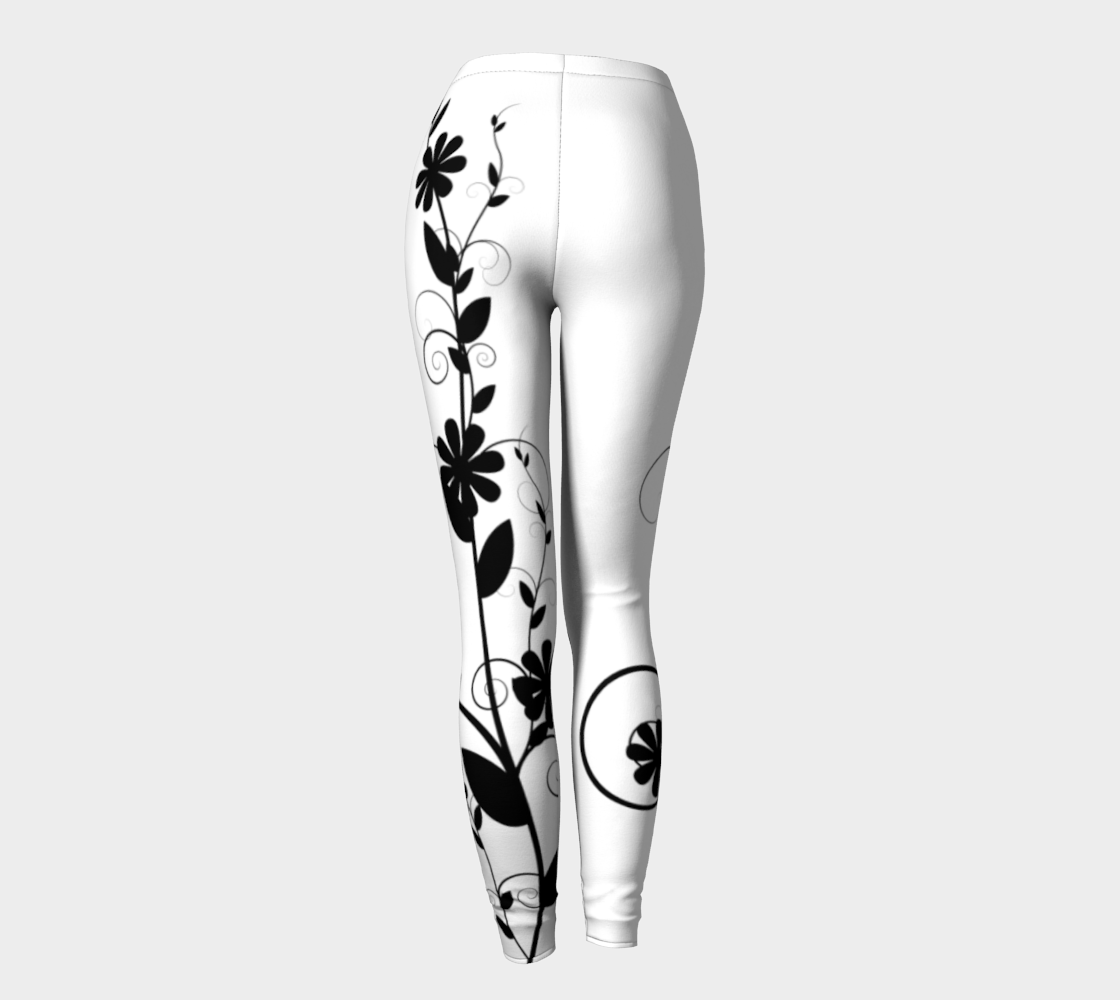 Black and White Floral preview #4