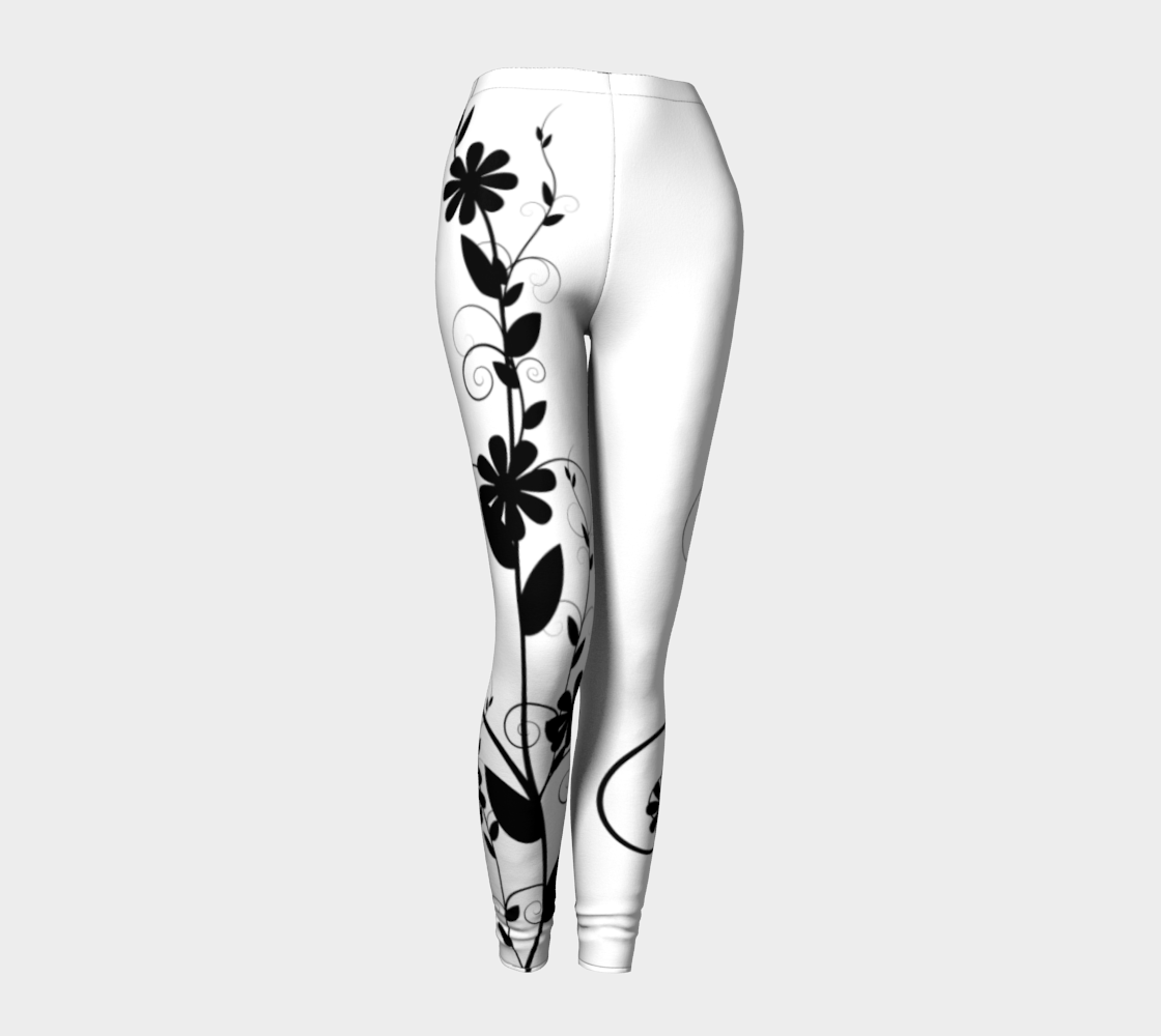 Black and White Floral preview #1