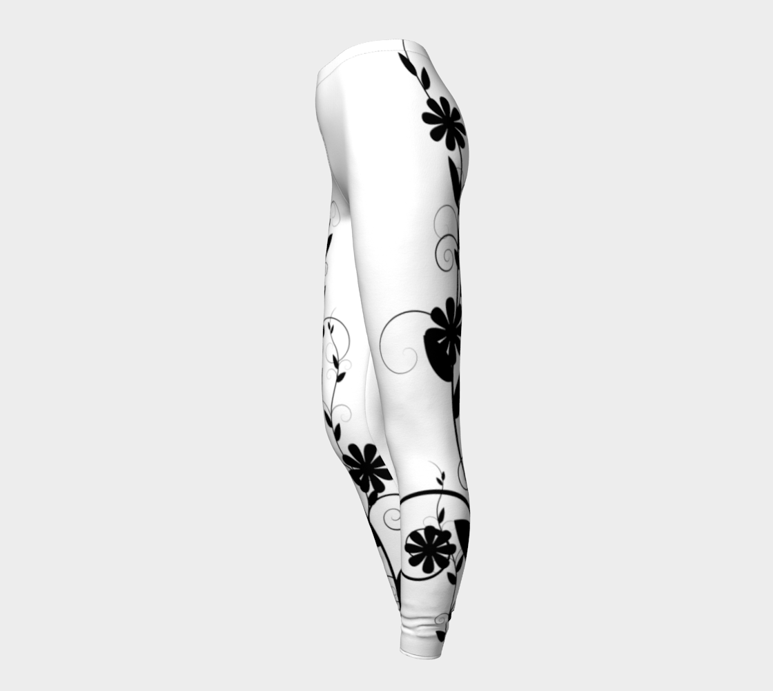 Black and White Floral preview #3