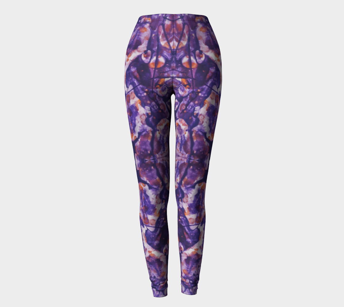 Purple Surreal Leggings preview #2
