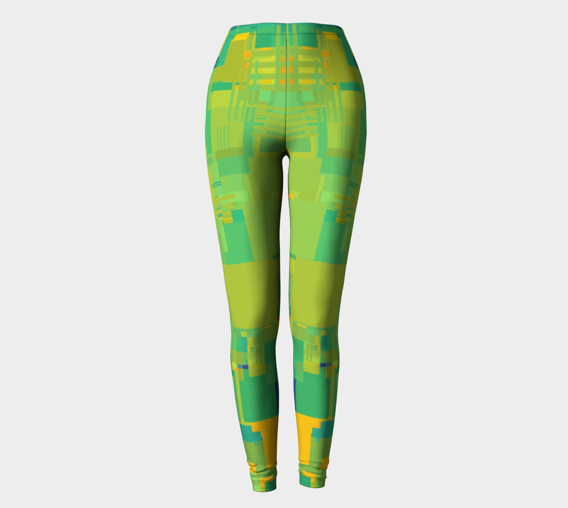 Random Shapes Pattern (Green/Yellow) preview