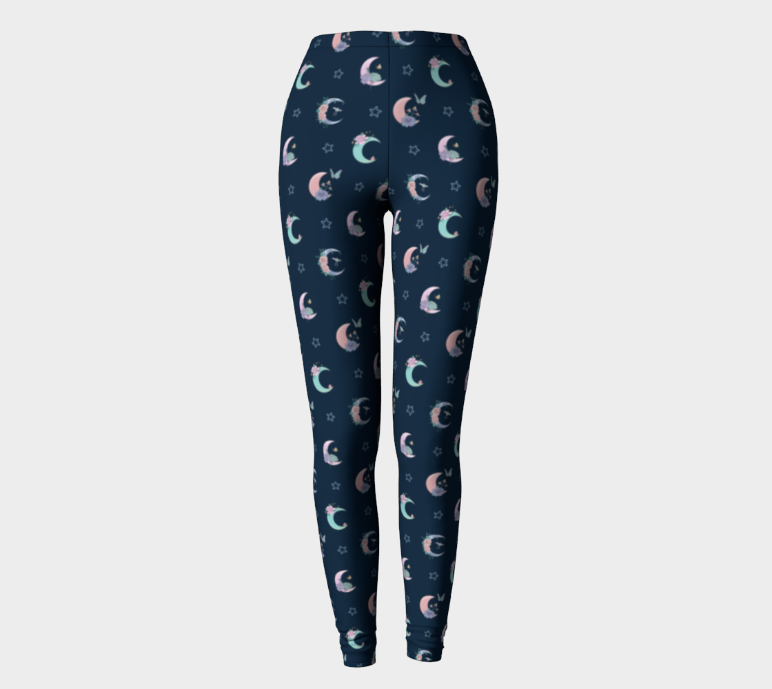 Fly me to the moon navy leggings preview