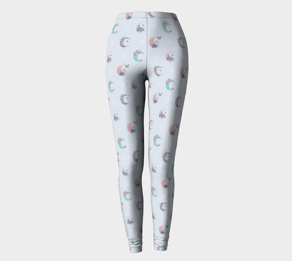 Fly me to the moon blue leggings preview