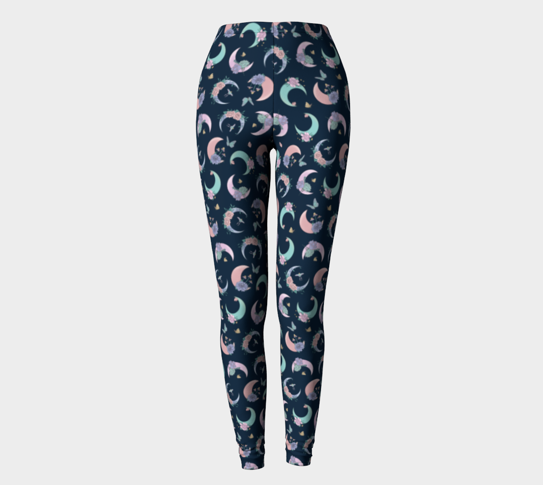 Fly me to the moon navy tossed leggings preview