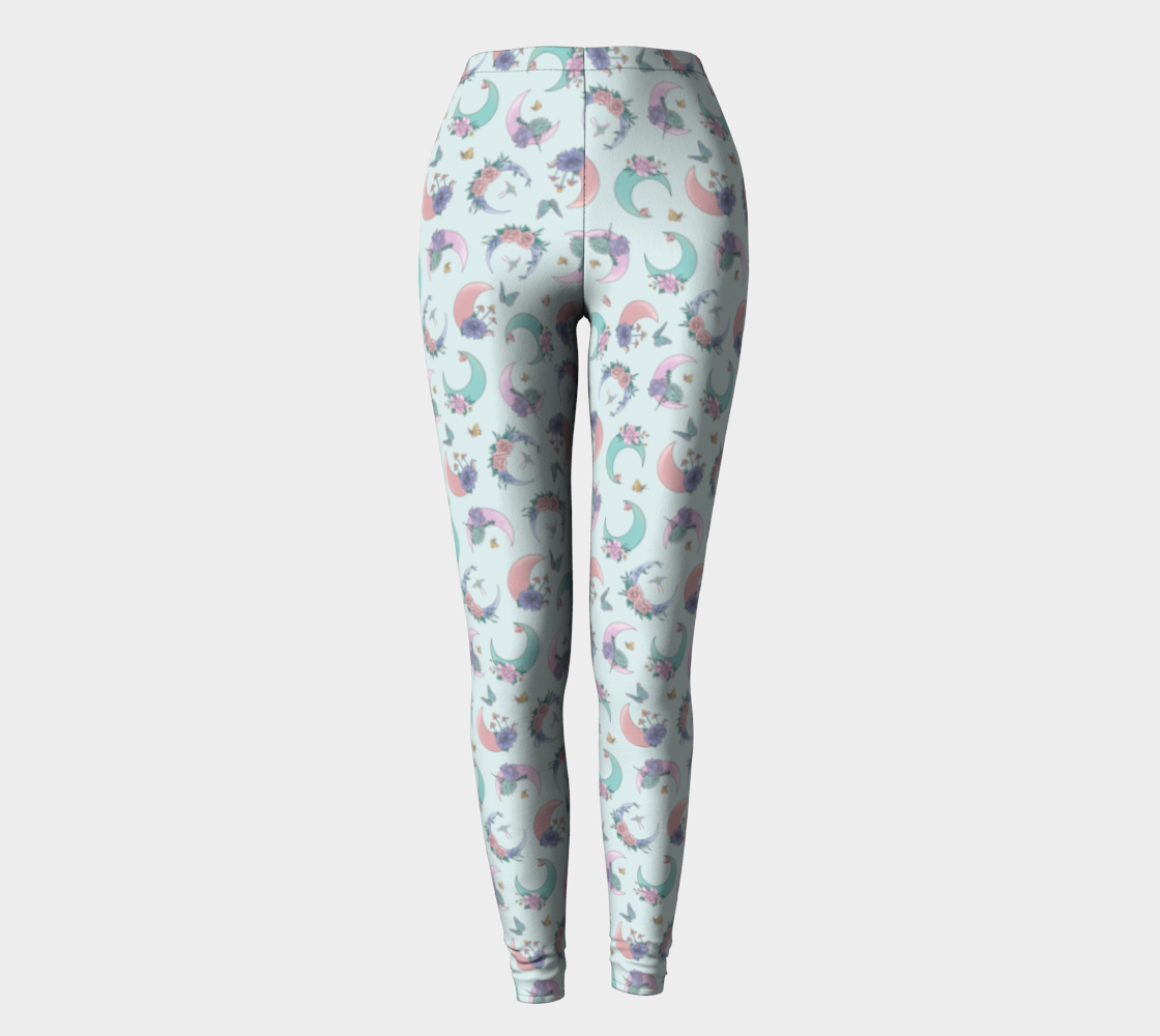 Fly me to the moon mint tossed leggings preview