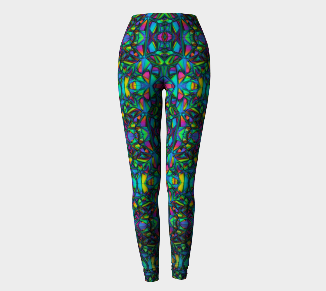 Leggings Abtract colorfull Psychedelic preview