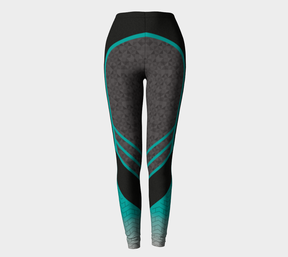 Leggings Sport turquoise grey preview
