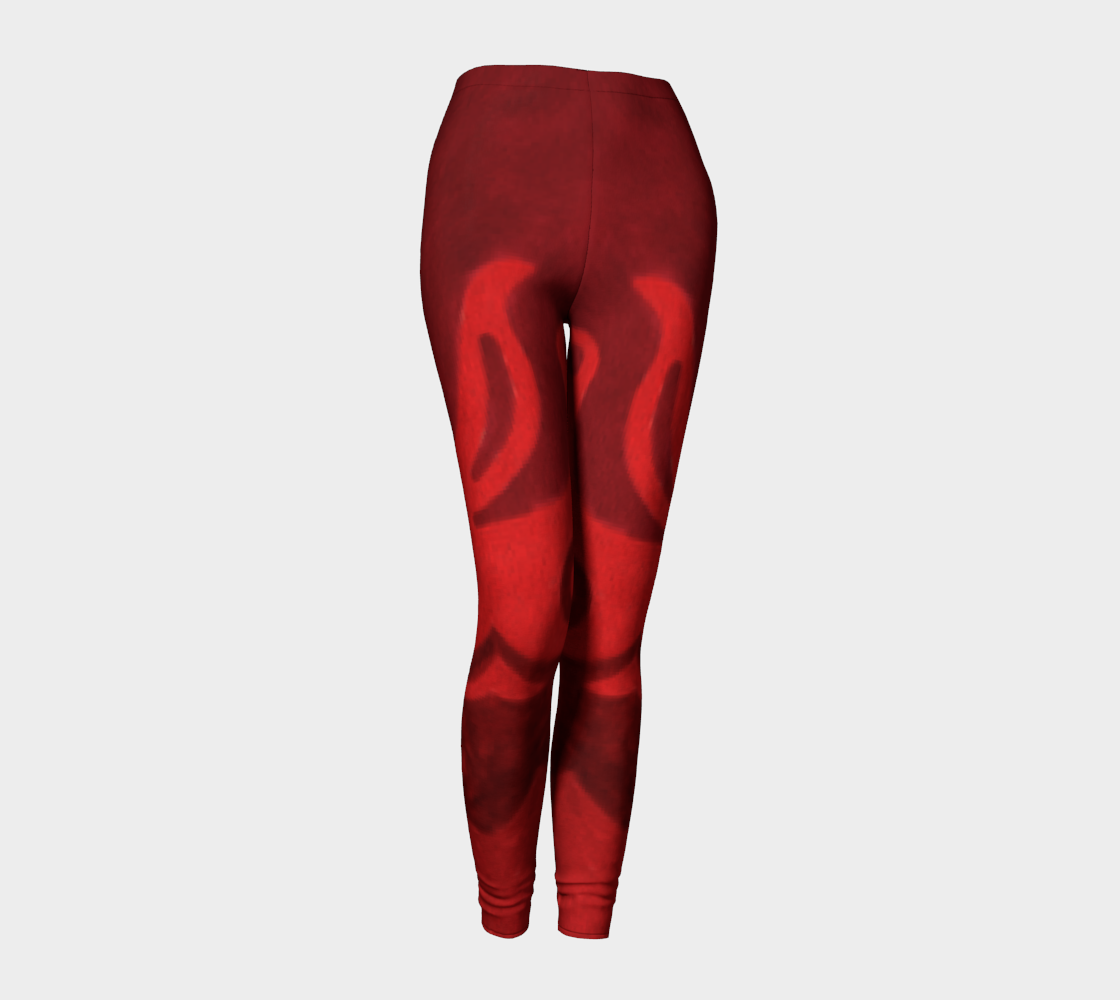 Swirl Red Sexy Leggings preview #1