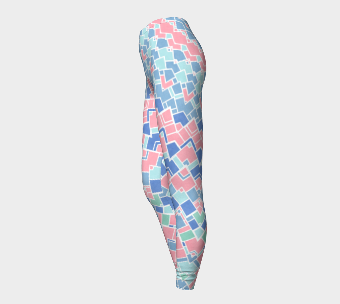 Groovy Boho Pastel Mondrian Mandala preview #3