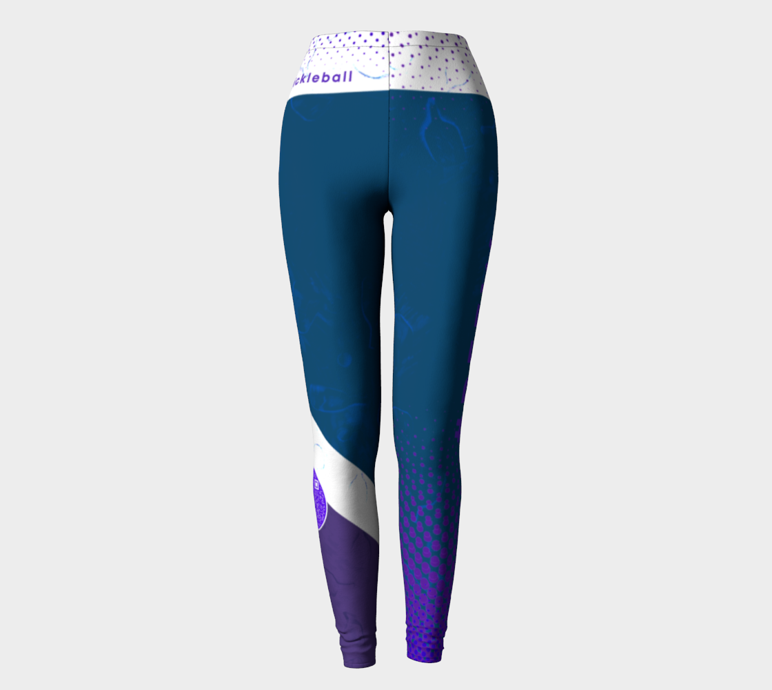 #PFFW Blue/Purple/White Pickleball leggings preview