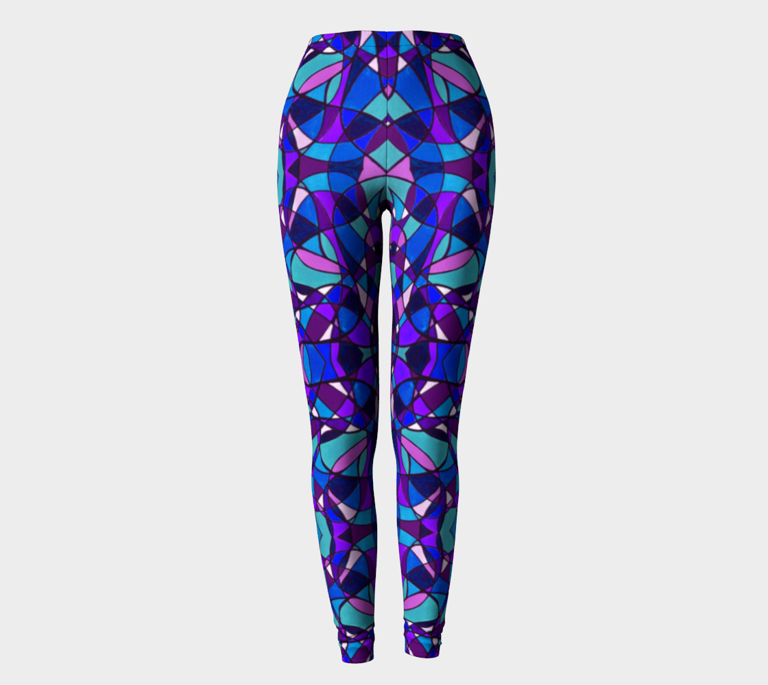 Peacock Stained Glass I Leggings preview