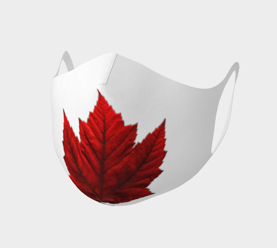 Aperçu de Canada Maple Leaf Masks - White