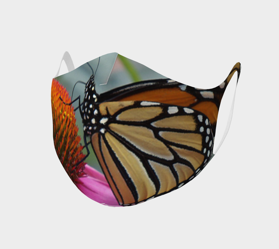 Aperçu de Monarch Butterfly Double Knit Face Covering