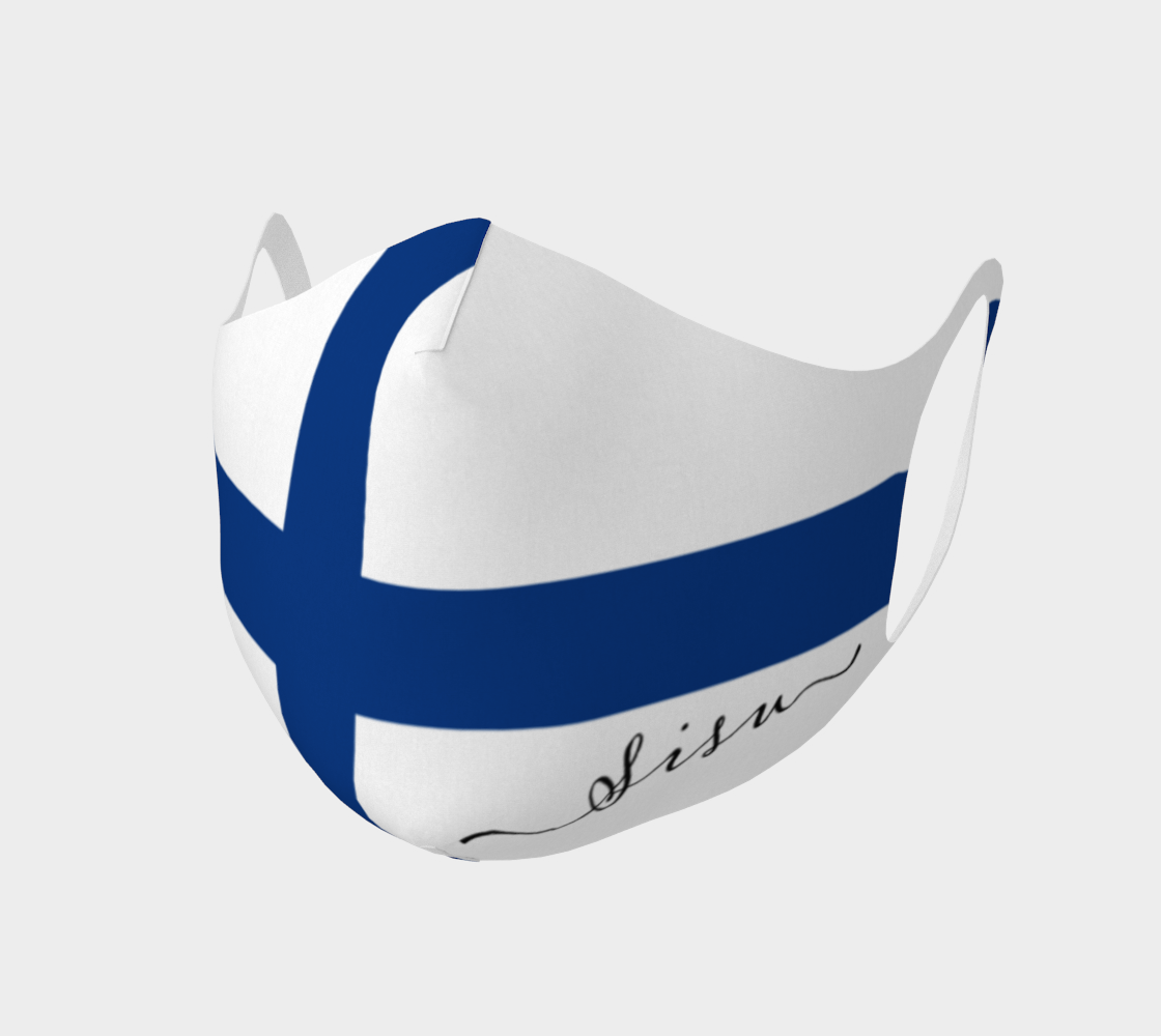 Finland Sisu Double Knit Face Covering 3D preview