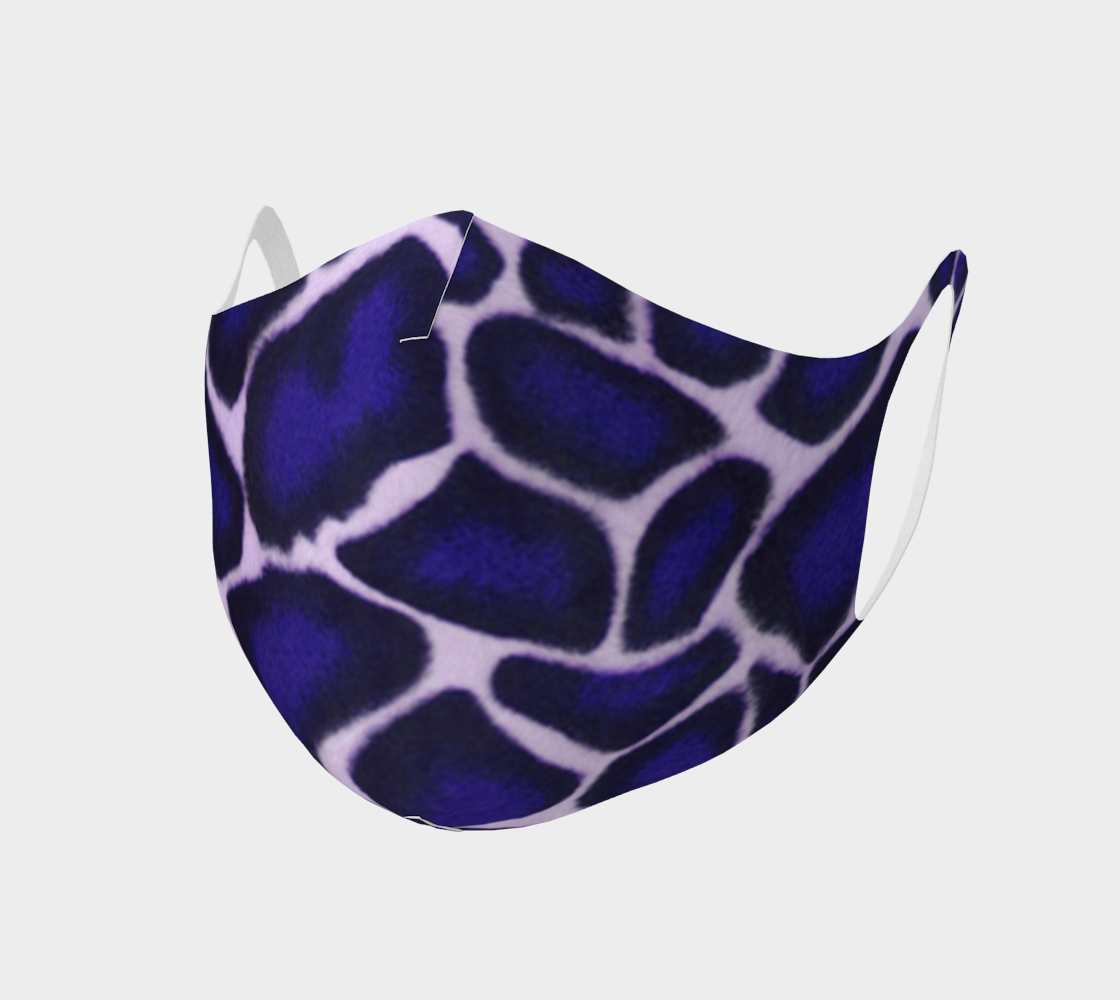 Purple Giraffe Spots Double Knit Face Covering preview