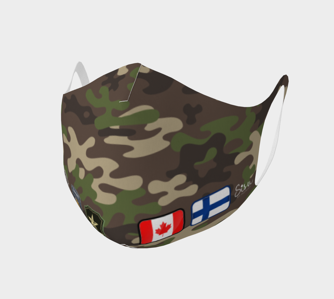 Brown Camo Canada Finland Double Knit Face Covering preview #1