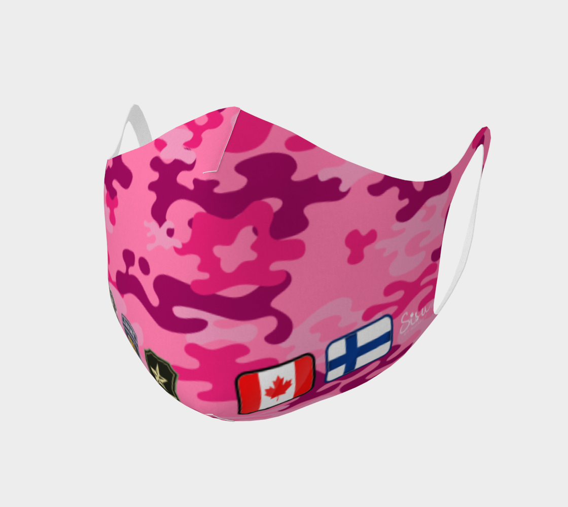 Pink Camo Canada Finland Double Knit Face Covering preview