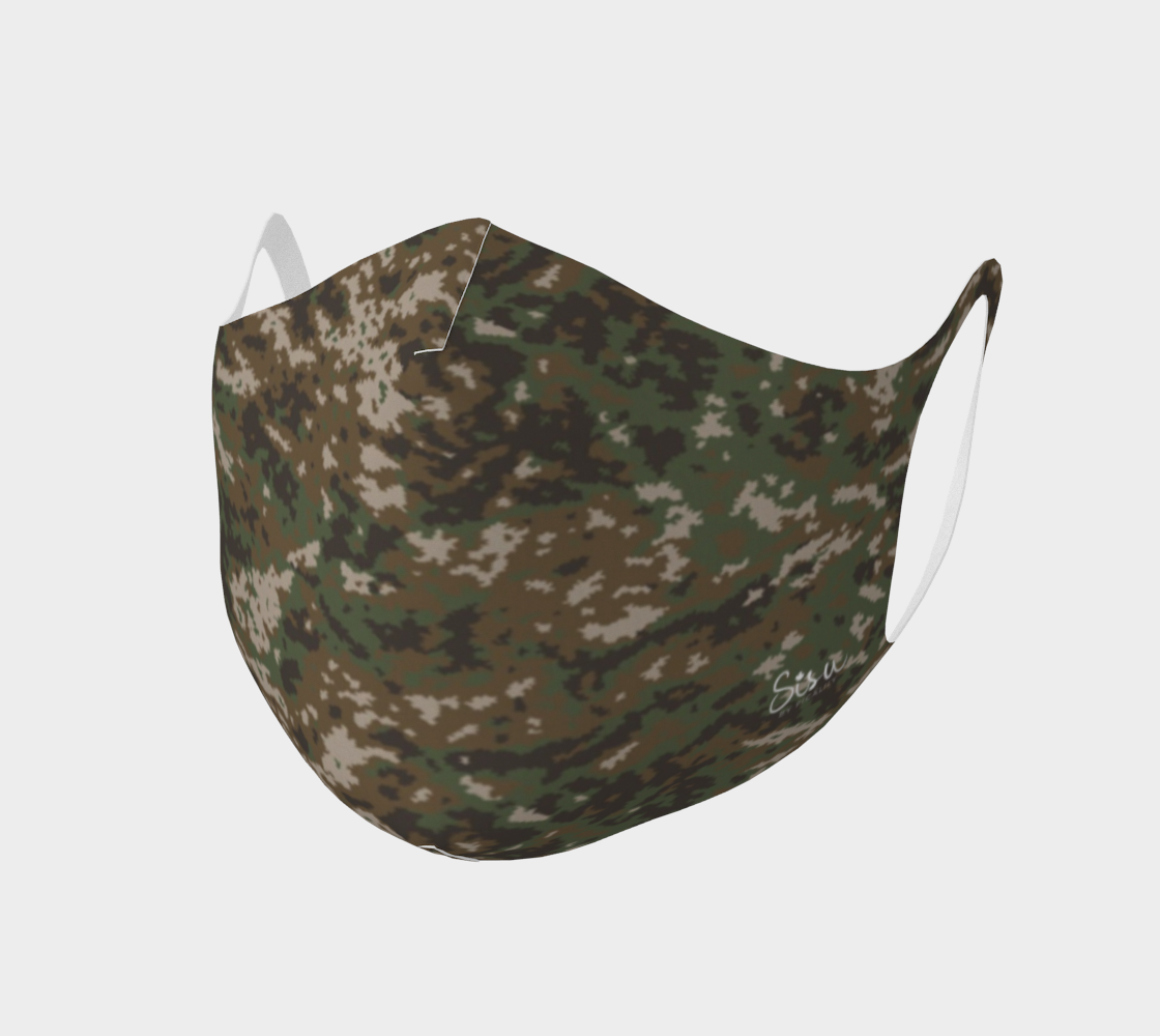 Finnish Army Woodland Camo Double Knit Face Covering preview